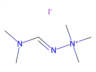 {[(Dimethylamino)methylidene]amino}trimethylazanium iodide structure