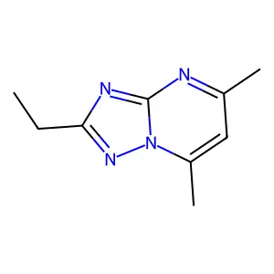 2-Ethyl-5,7-dimethyl[1,2,4]triazolo[1,5-a]pyrimidine structure