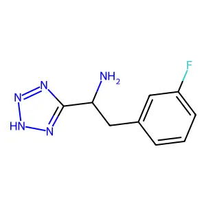 2-(3-氟苯基)-1-(2H-四唑-5-基)乙胺 structure