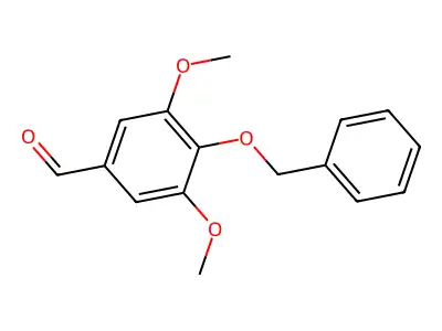 Benzaldehyde, 3,5-dimethoxy-4-(phenylmethoxy)- structure