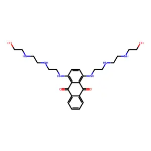 9,10-Anthracenedione, 1,4-bis((2-((2-((2-hydroxyethyl)amino)ethyl)amino)ethyl)amino)- structure