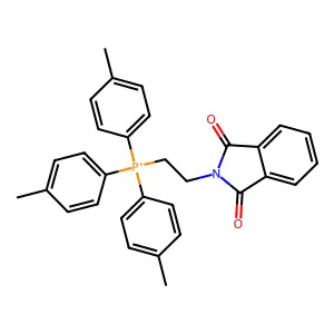 2-(1,3-dioxoisoindol-2-yl)ethyl-tris(4-methylphenyl)phosphanium structure