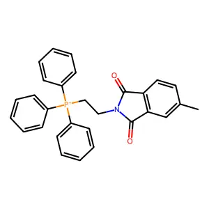 2-(5-Methyl-1,3-dioxo-isoindolin-2-yl)ethyl-triphenyl-phosphonium structure
