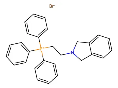 2-Isoindolin-2-ylethyl(triphenyl)phosphonium structure