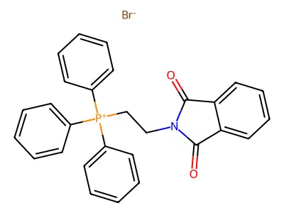 2-[2-(Triphenyl-$l^{5}-phosphanylidene)ethyl]isoindoline-1,3-dione structure