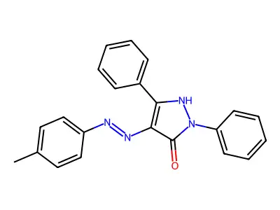 1,3-Diphenyl-1H-pyrazole-4,5-dione 4-((4-methylphenyl)hydrazone) structure