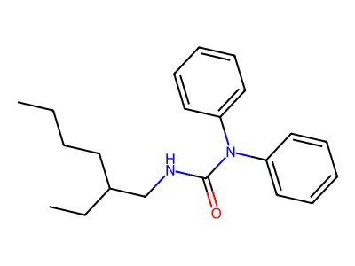 3-(2-ethylhexyl)-1,1-diphenylurea structure