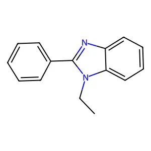 1-Ethyl-2-phenylbenzimidazole structure