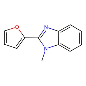 2-(furan-2-yl)-1-methyl-1H-benzo[d]imidazole structure