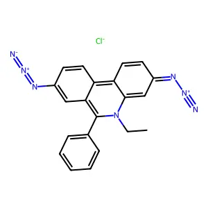 3,8-Diazido-5-ethyl-6-phenylphenanthridinium chloride structure