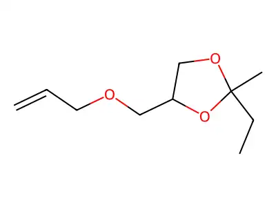 1-[(2-Ethyl-2-methyl-1,3-dioxolan-4-yl)methoxy]prop-2-ene structure