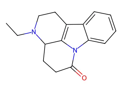 6H-Indolo(3,2,1-de)(1,5)naphthyridin-6-one, 1,2,3,3a,4,5-hexahydro-3-ethyl- structure