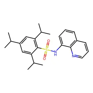 Benzenesulfonamide, 2,4,6-tris(1-methylethyl)-N-8-quinolinyl- structure