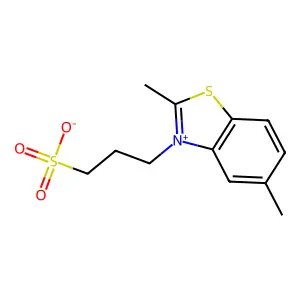 benzothiazolium, 2,5-dimethyl-3-(3-sulfopropyl)-, inner salt structure