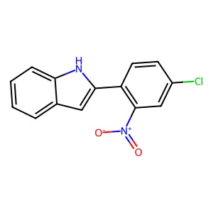 2-[4-Chloro-2-nitrophenyl]-1H-indole structure