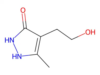 4-(2-Hydroxyethyl)-3-methyl-2-pyrazolin-5-one structure