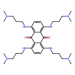 9,10-Anthracenedione, 1,4,5,8-tetrakis[[3-(dimethylamino)propyl]amino]- structure