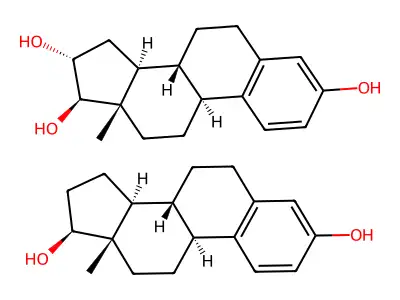Estradiol; estriol structure