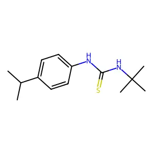 1-Tert-butyl-3-(4-propan-2-ylphenyl)thiourea structure