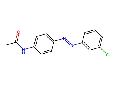 N-{4-[(3-Chlorophenyl)diazenyl]phenyl}acetamide structure