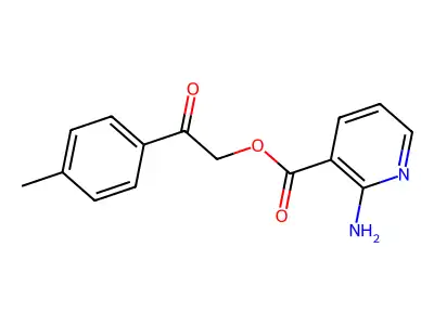 2-Oxo-2-(p-tolyl)ethyl 2-aminonicotinate structure
