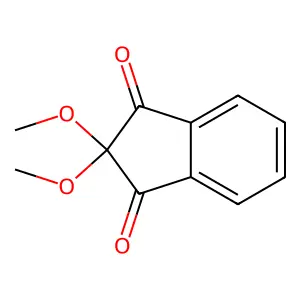 1H-indene-1,3(2H)-dione, 2,2-dimethoxy- structure