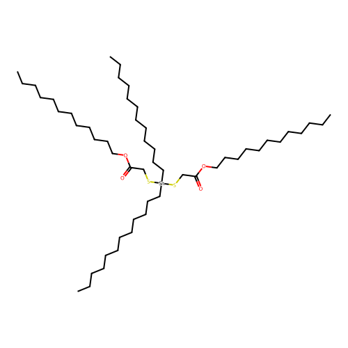 Dodecyl 4,4-didodecyl-7-oxo-8-oxa-3,5-dithia-4-stannaicosanoate structure