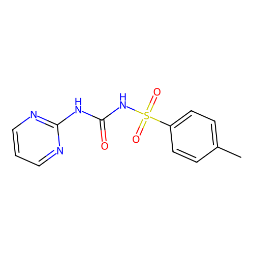 1-[4-(Methyl-phenyl)sulfonyl]-3-(pyrimidin-2-yl)urea structure