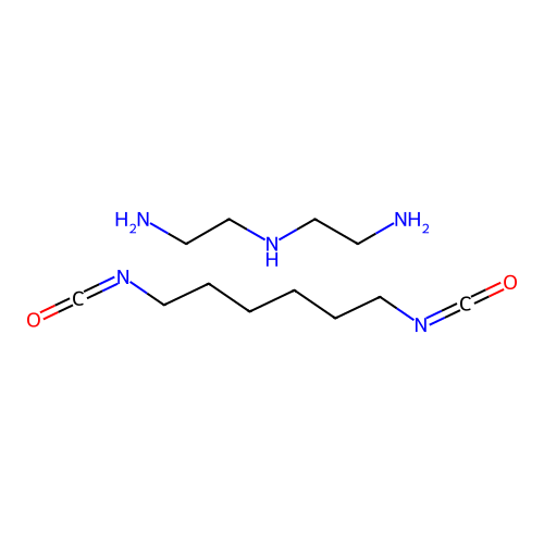 N~1~-(2-Aminoethyl)ethane-1,2-diamine--1,6-diisocyanatohexane (1/1) structure