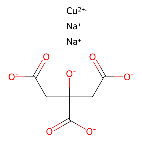 Disodium Cupric Citrate structure