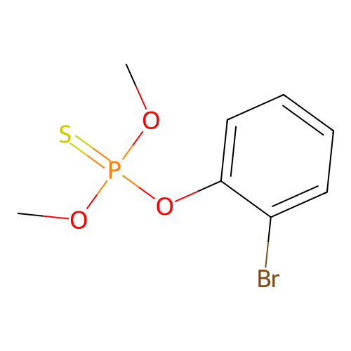Phosphorothioic acid, O-(2-bromophenyl) O,O-dimethyl ester structure
