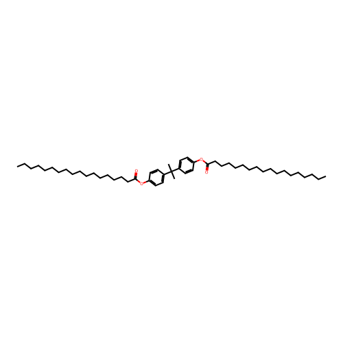 Isopropylidenedi-1,4-phenylene distearate structure