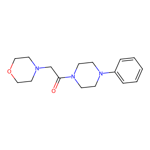2-(Morpholin-4-yl)-1-(4-phenylpiperazin-1-yl)ethanone structure