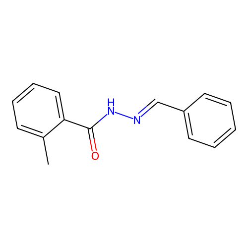 (E)-N'-benzylidene-2-methylbenzohydrazide structure