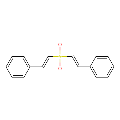 1,1'-[Sulfonyldi-(1E)-2,1-ethenediyl]bis[benzene] structure