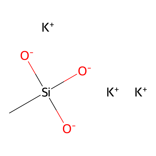 Silanetriol, 1-methyl-, potassium salt (1:3) structure