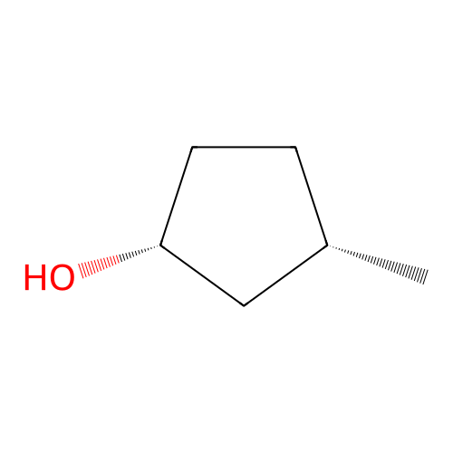 (1R,3S)-3-methylcyclopentan-1-ol structure