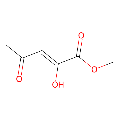 methyl (2Z)-2-hydroxy-4-oxopent-2-enoate structure