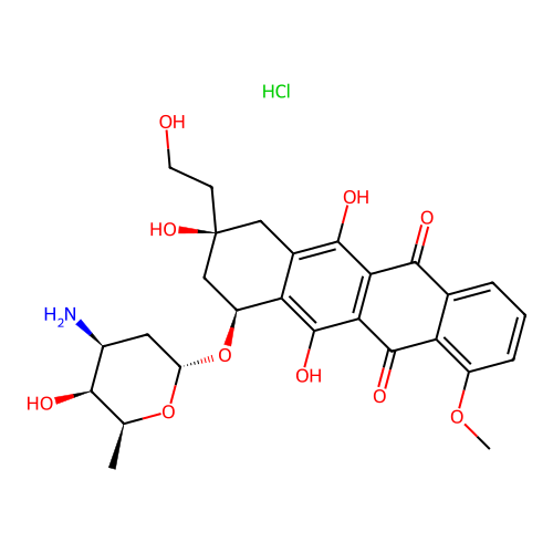 13-Deoxydoxorubicin hydrochloride structure