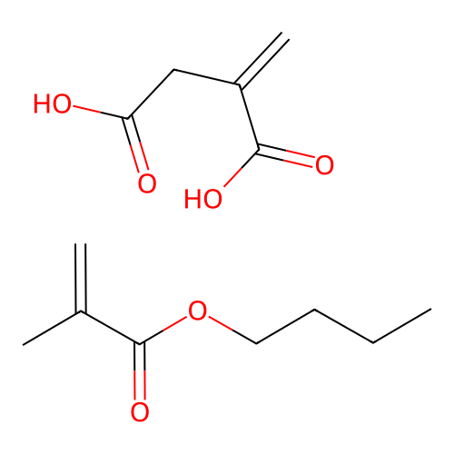 2-Methylidenebutanedioic acid--butyl 2-methylprop-2-enoate (1/1) structure