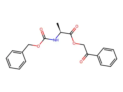 2-Oxo-2-phenylethyl 2-[(phenylmethoxy)carbonylamino]propanoate structure