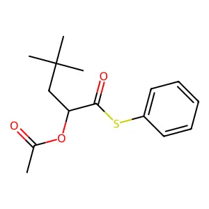 3,3-Dimethyl-1-[(phenylsulfanyl)carbonyl]butyl acetate structure