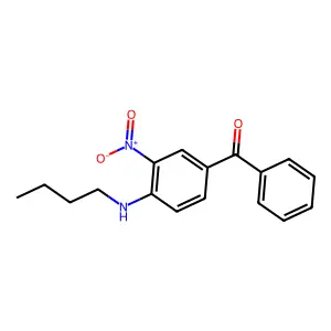 4-n-Butylamino-3-nitrobenzophenone structure