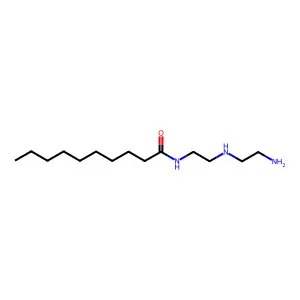 Decanoic acid, monoamide with N1-(2-aminoethyl)-1,2-ethanediamine structure