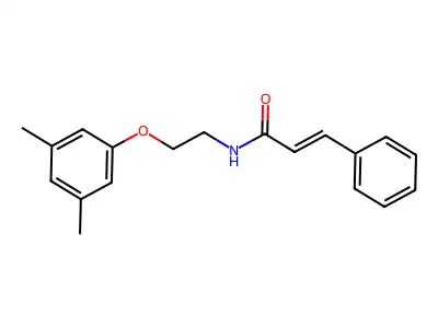 (2E)-N-[2-(3,5-dimethylphenoxy)ethyl]-3-phenylprop-2-enamide structure