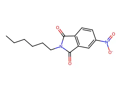 1H-Isoindole-1,3(2H)-dione, 2-hexyl-5-nitro- structure