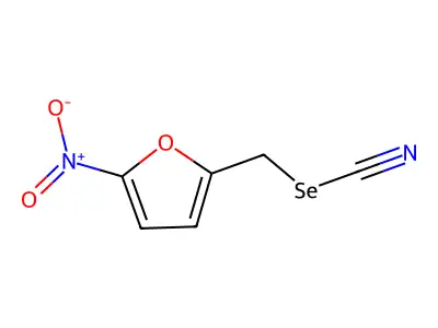 5-Nitrofurfurylselenocyanide structure
