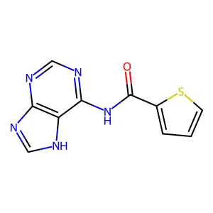 N-(1H-嘌呤-6-基)-2-噻吩甲酰胺 structure