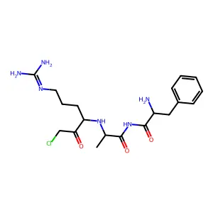 Phenylalanyl-alanyl-arginine chloromethyl ketone structure