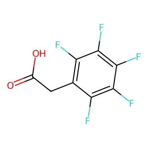 (五氟苯基)乙酸 structure